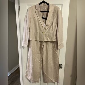 LOFT Cream Women's Pantsuit
